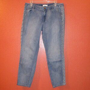 Coldwater Creek Jeans Woman Size 12 Embroider Pocket Travel Outdoor Blue Jeans